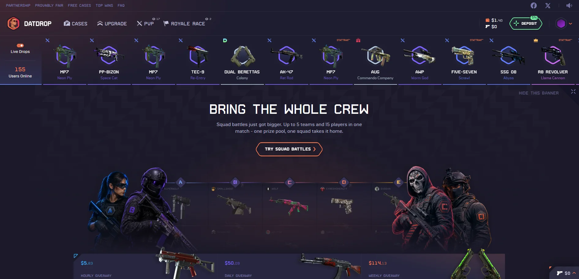 DatDrop Squad Battles